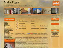 Tablet Screenshot of maler-egger.de